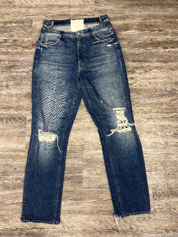 Blue Denim Jeans Designer Mother Jeans, Size 6