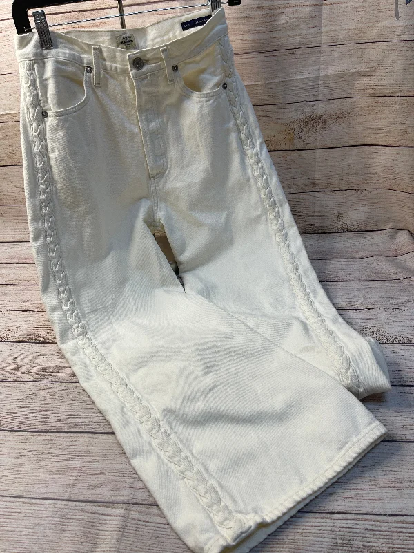 Cream Denim Jeans Wide Leg Citizens Of Humanity, Size 2