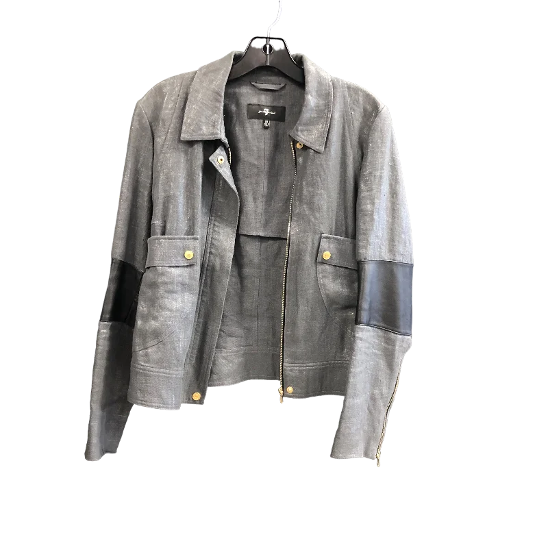 Jacket Designer By 7 For All Mankind In Grey, Size: Xs