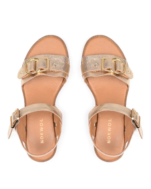 Esme Gold Suede