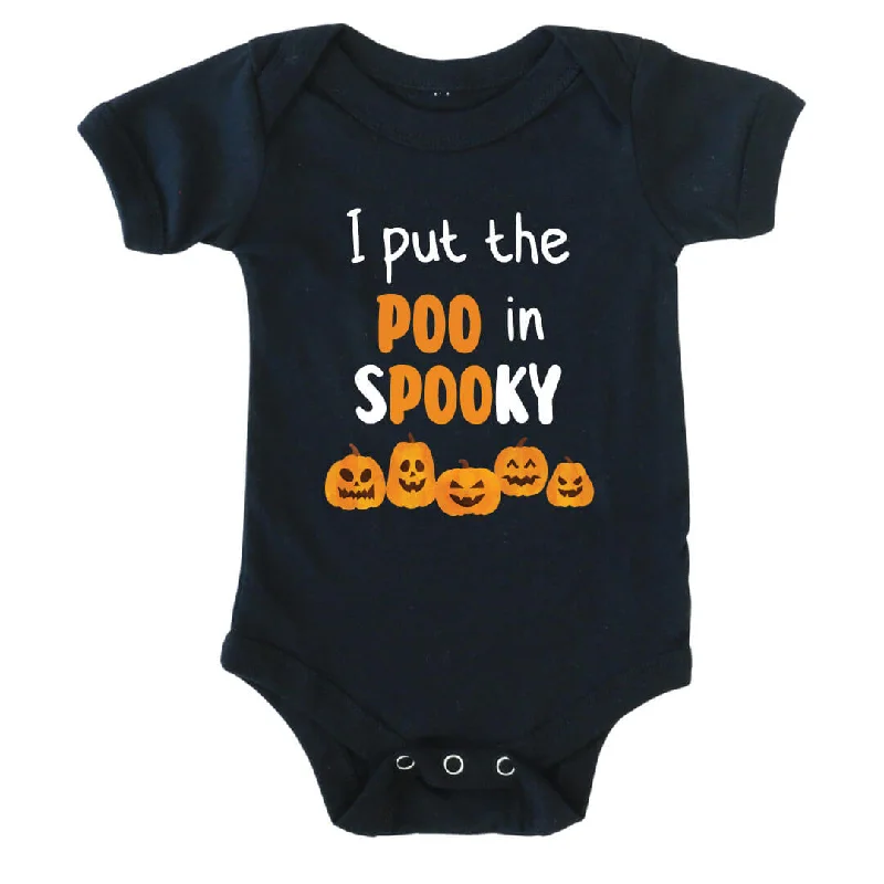 Put The Poo In Spooky Graphic Bodysuit | Black