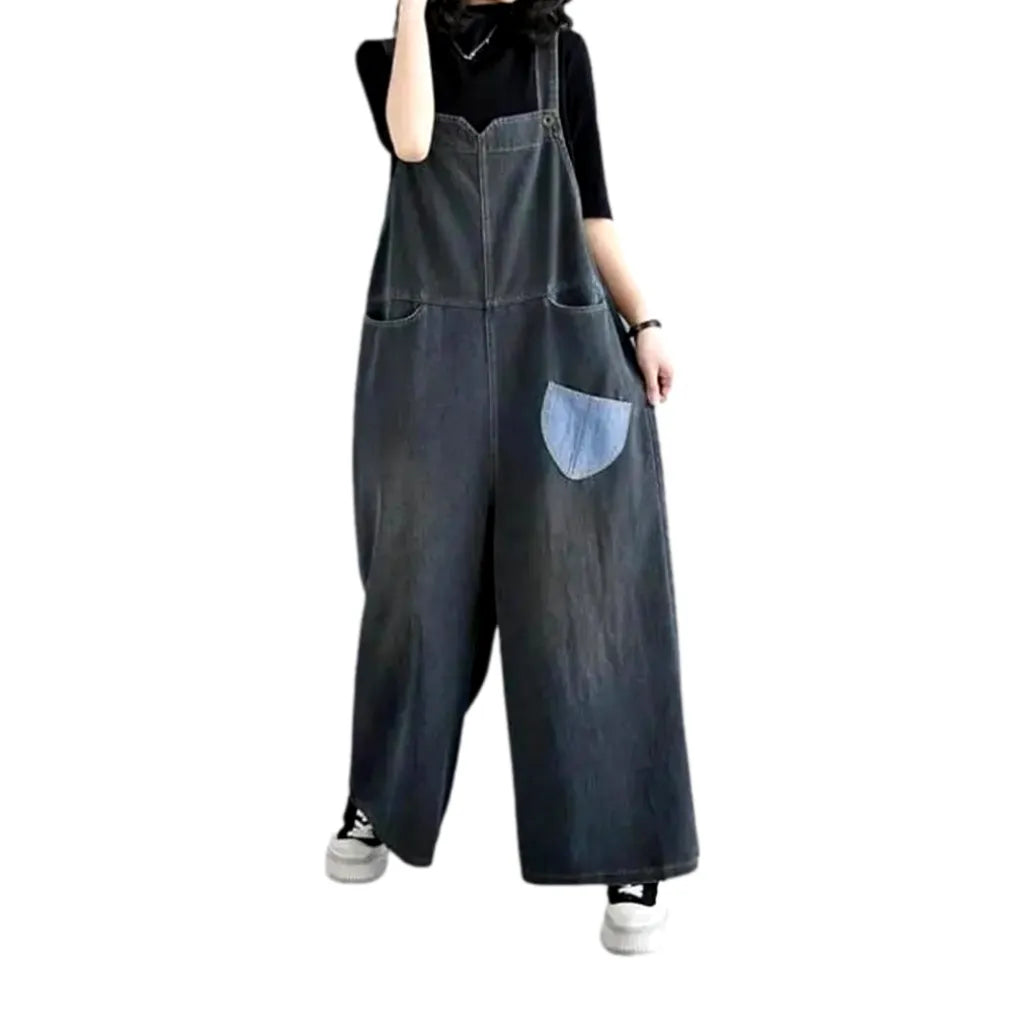 Vintage jeans jumpsuit for women