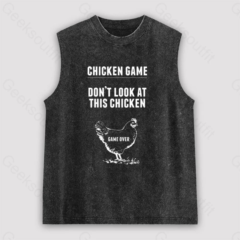 Chicken Game Unisex Washed Tank