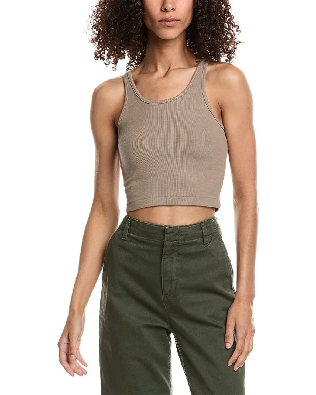 John Elliott Gemini Rib Cropped Tank