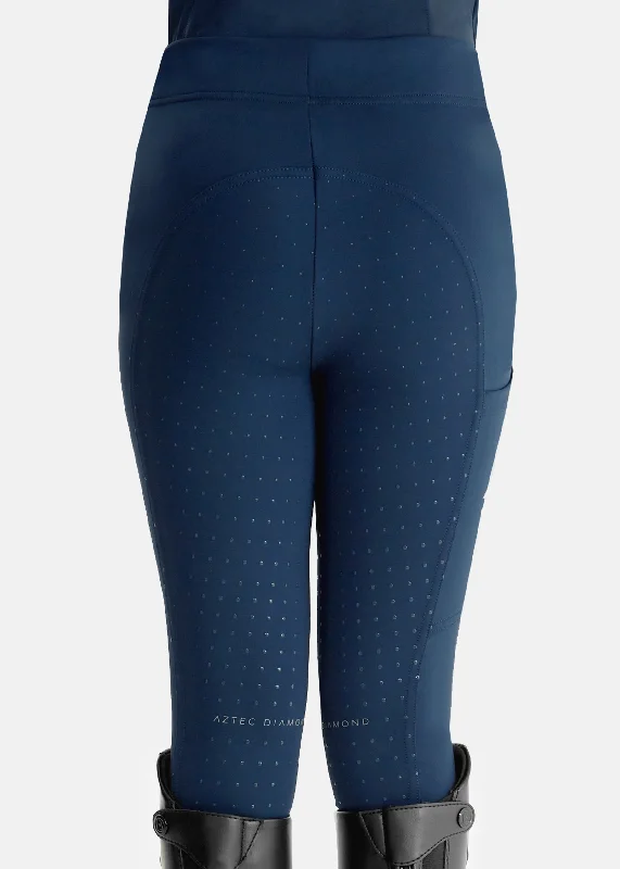 YR Navy Full Seat Leggings