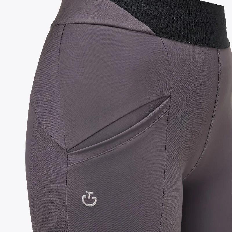 CT Nylon Knit Waistband Riding Leggings