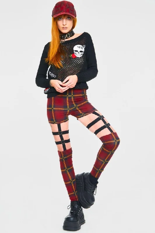 Passionate By Nature Plaid Harness Leggings