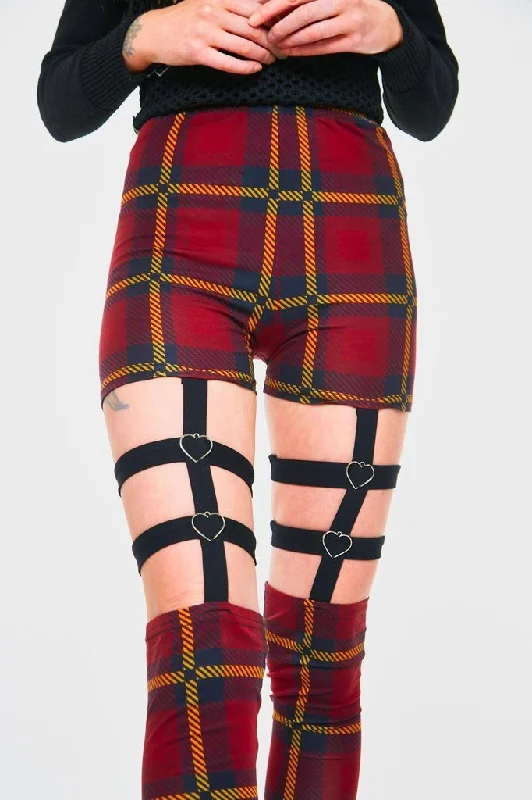 Passionate By Nature Plaid Harness Leggings