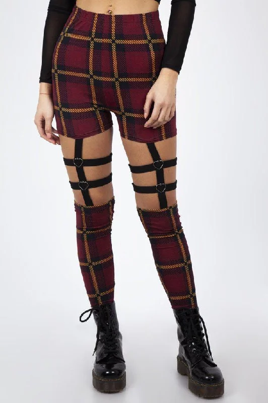 Passionate By Nature Plaid Harness Leggings