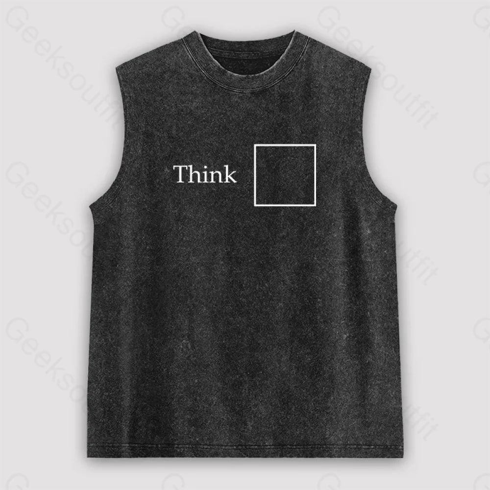 Think Outside the Box Unisex Washed Tank